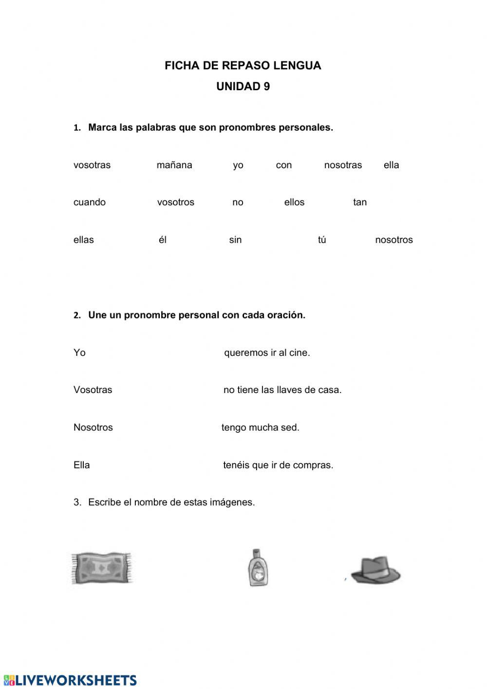 Ficha de repaso unidad 9