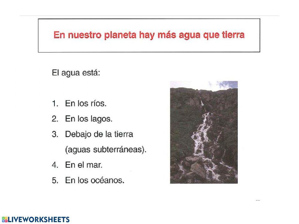 Texto naturales hidrosfera Texto naturales hidrosfera