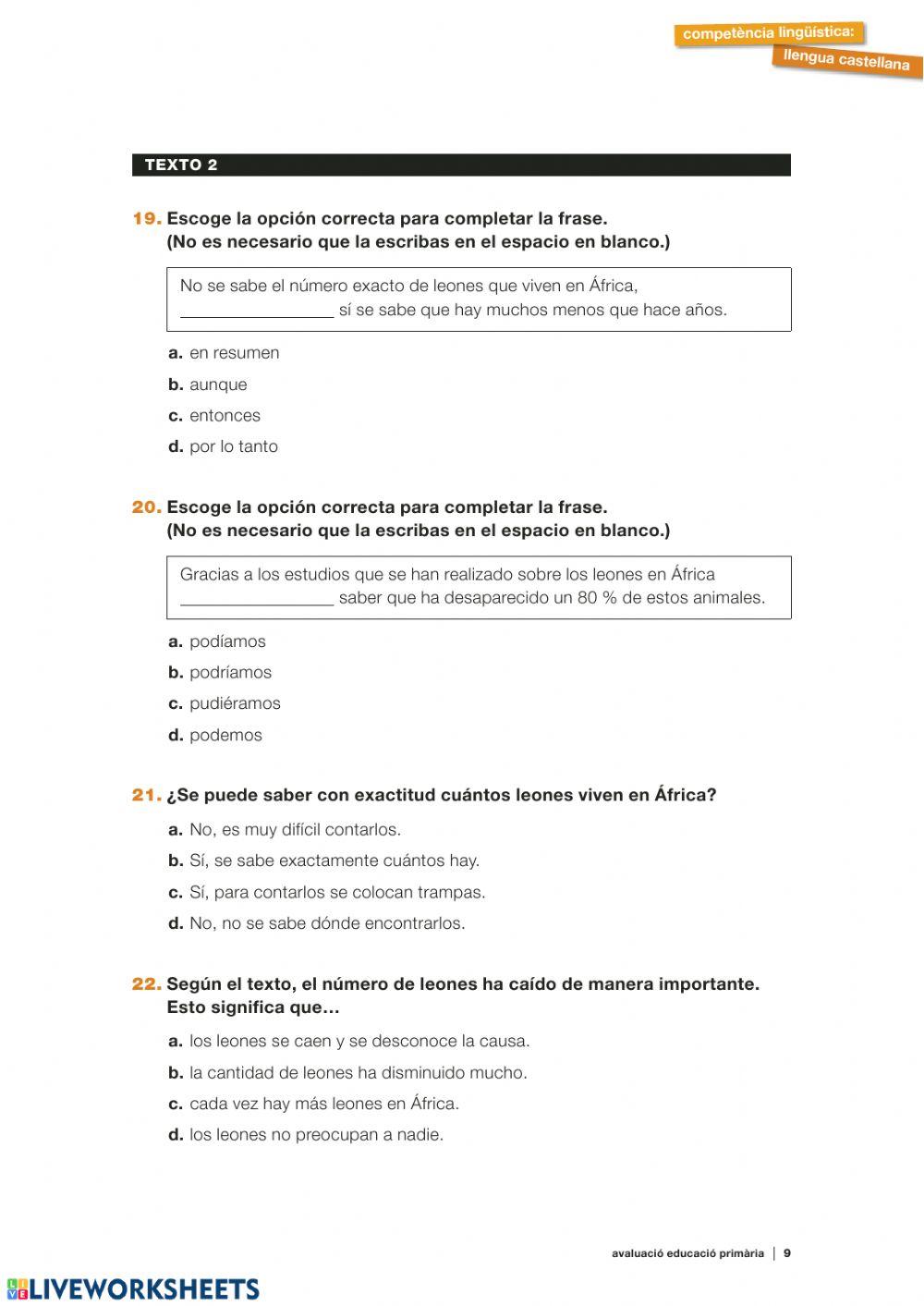 Comprensión lectora