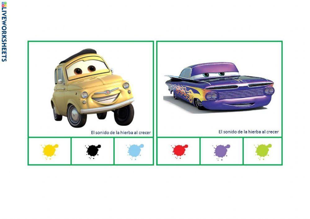 Colores coches CARS