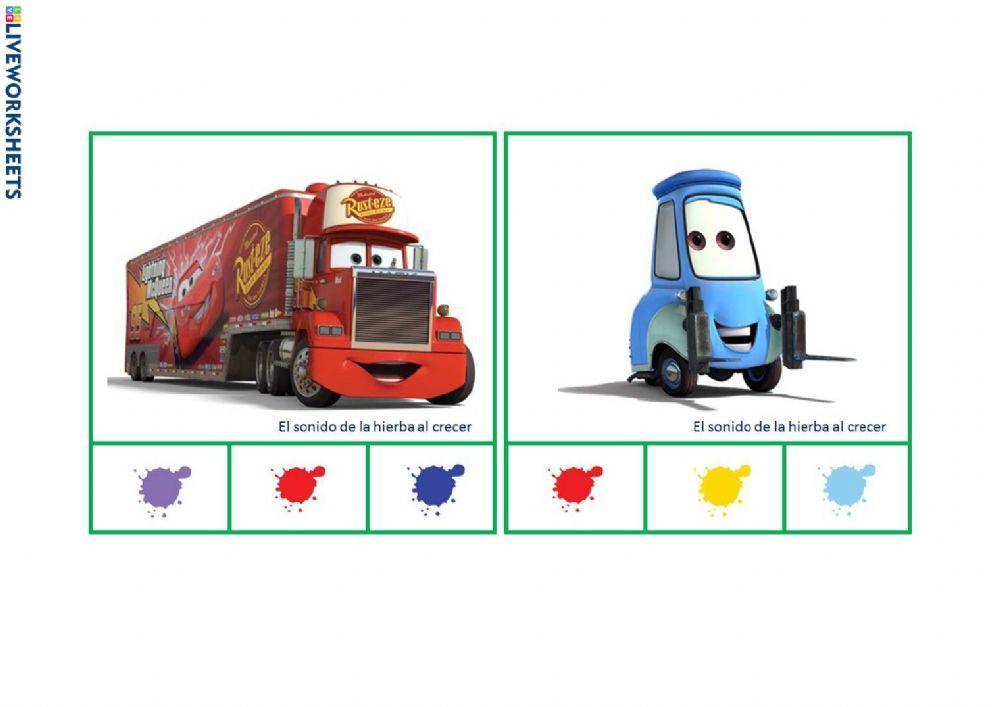 Colores coches CARS