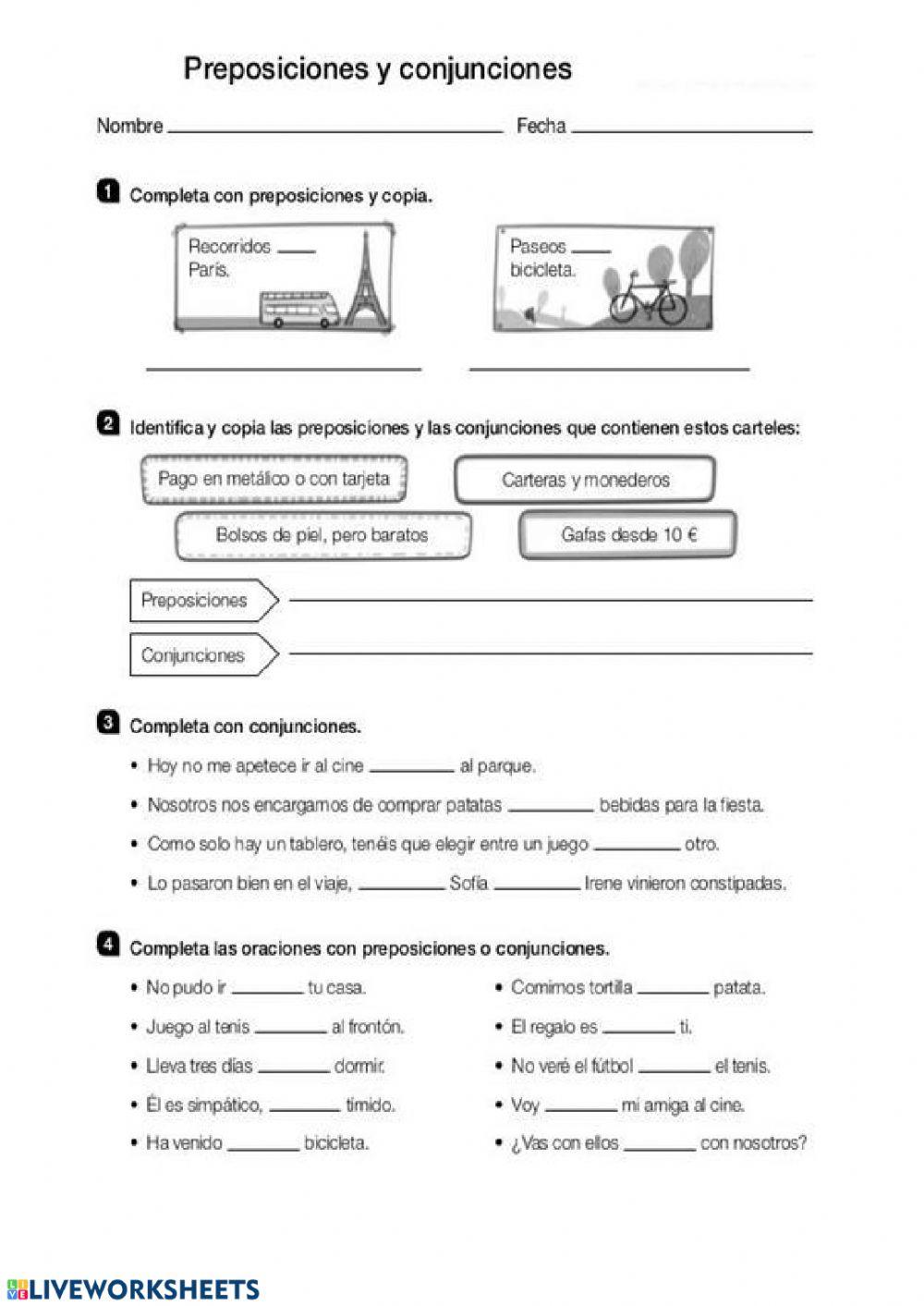 Lengua 4º -Adverbios y conjunciones-
