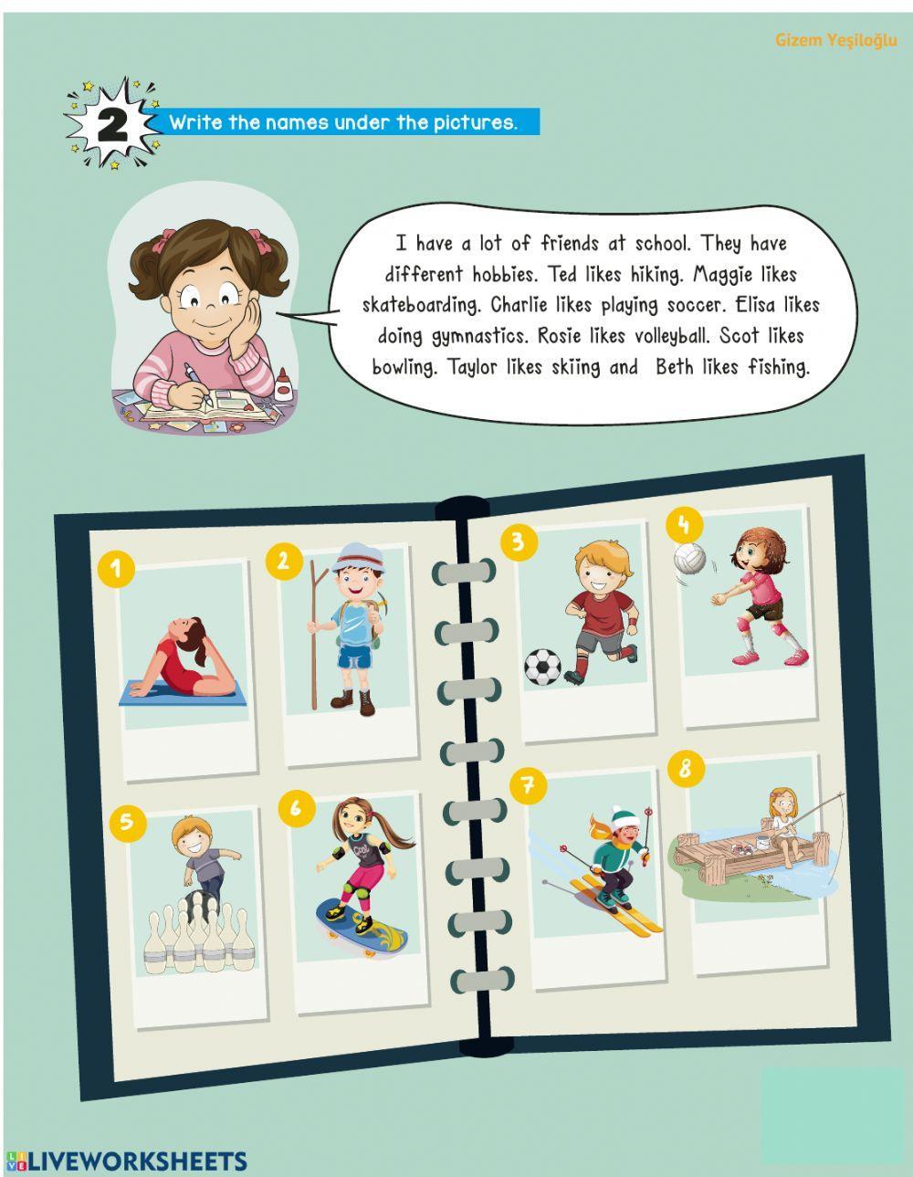 5th Grade - Unit 8 - Worksheet