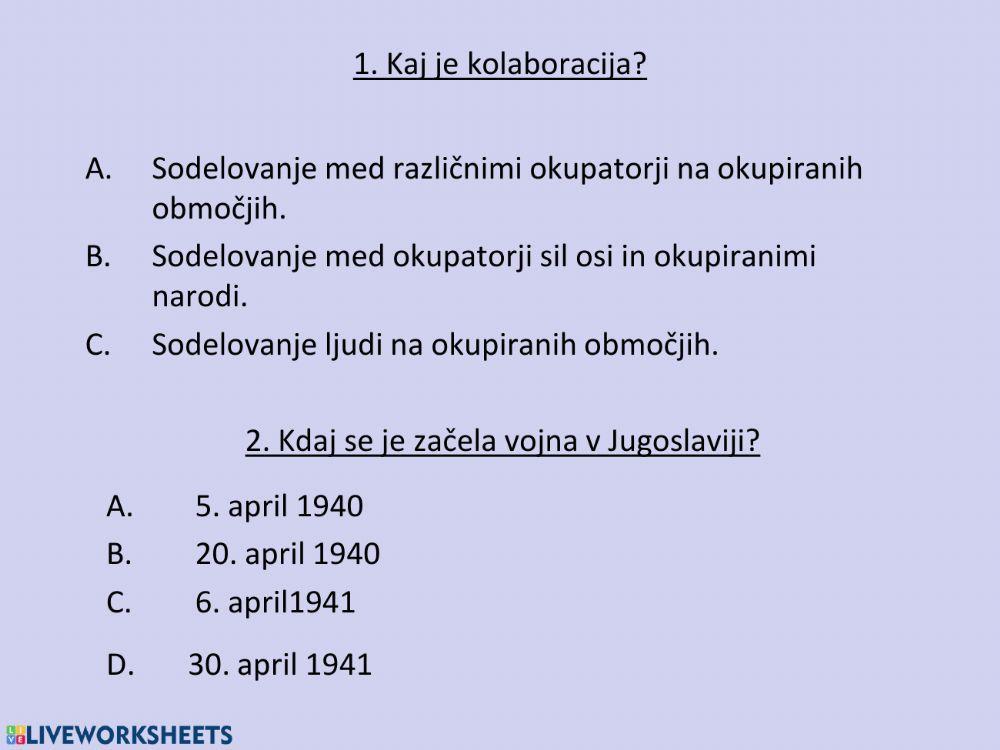 Slovenci med l.1941-1945