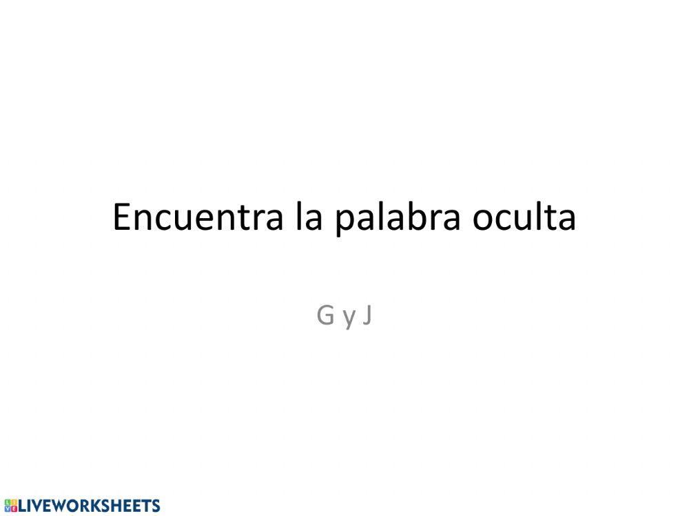 Repaso g y j Repaso g y j