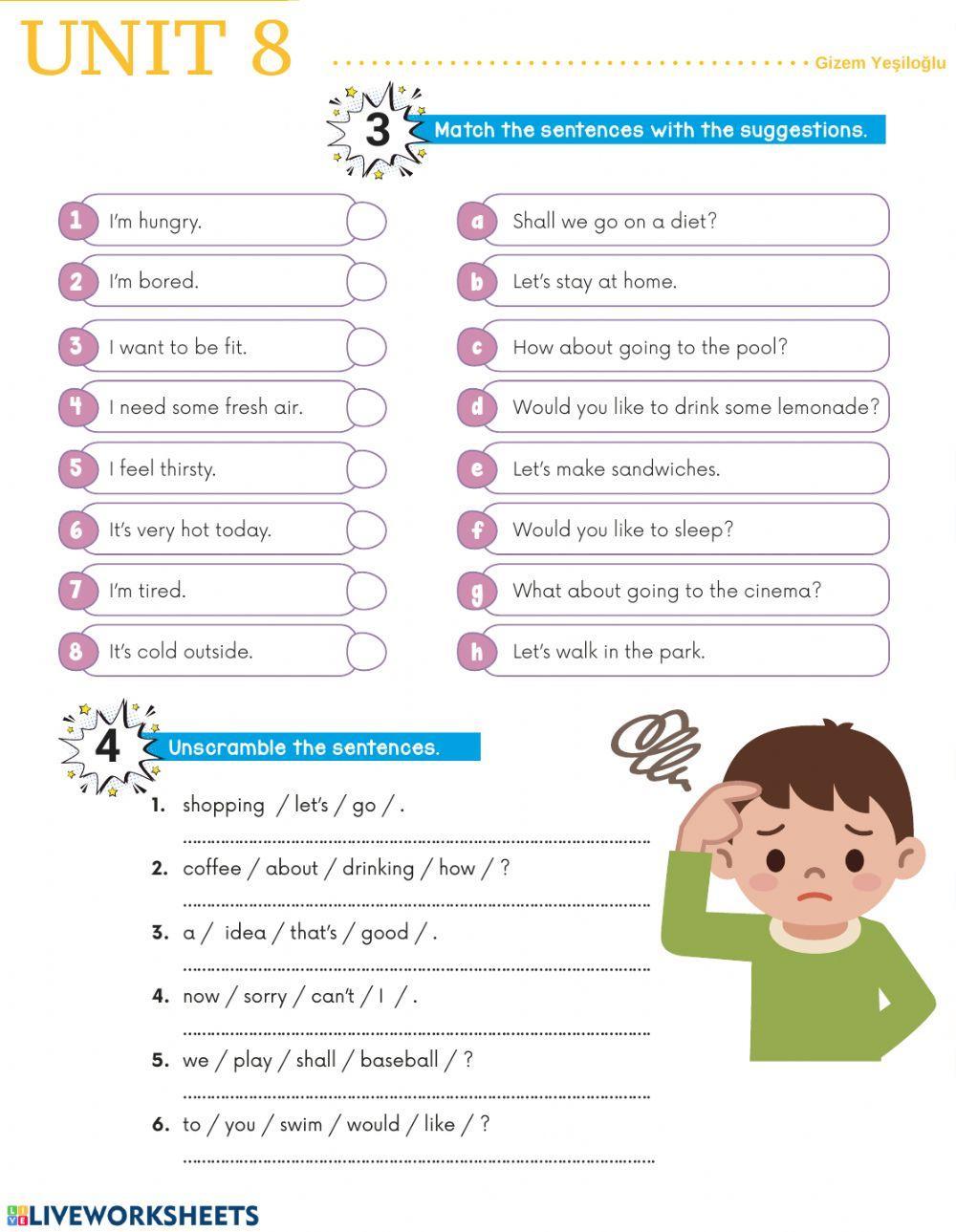 5th Grade - Unit 8 - Worksheet 2
