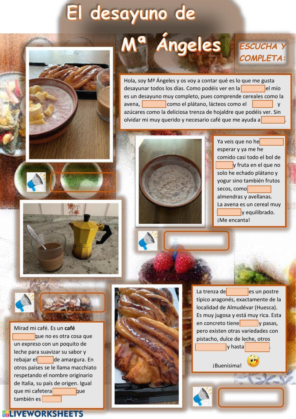 El desayuno de Mª Ángeles El desayuno de Mª Ángeles