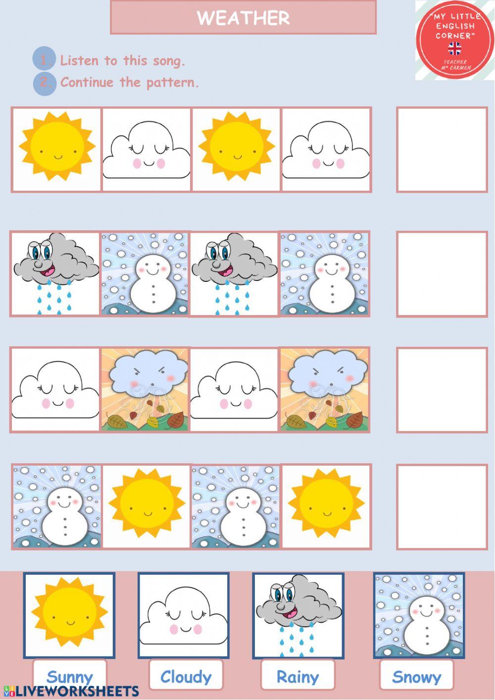 Weather worksheet | Live Worksheets