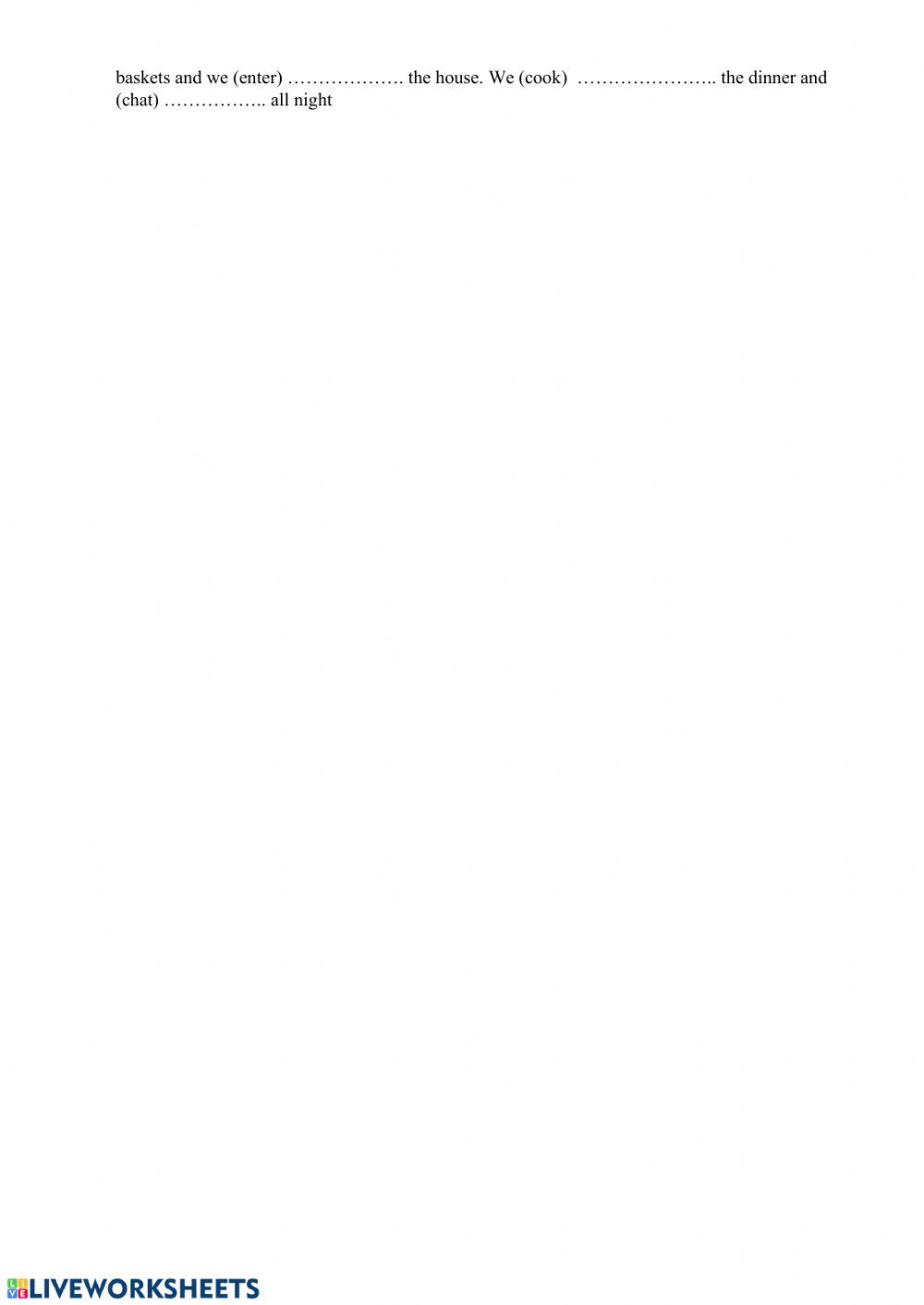 Past Simple Tense - worksheet