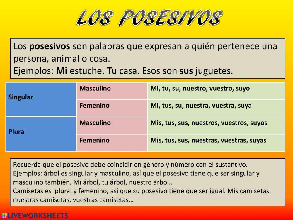 Posesivos