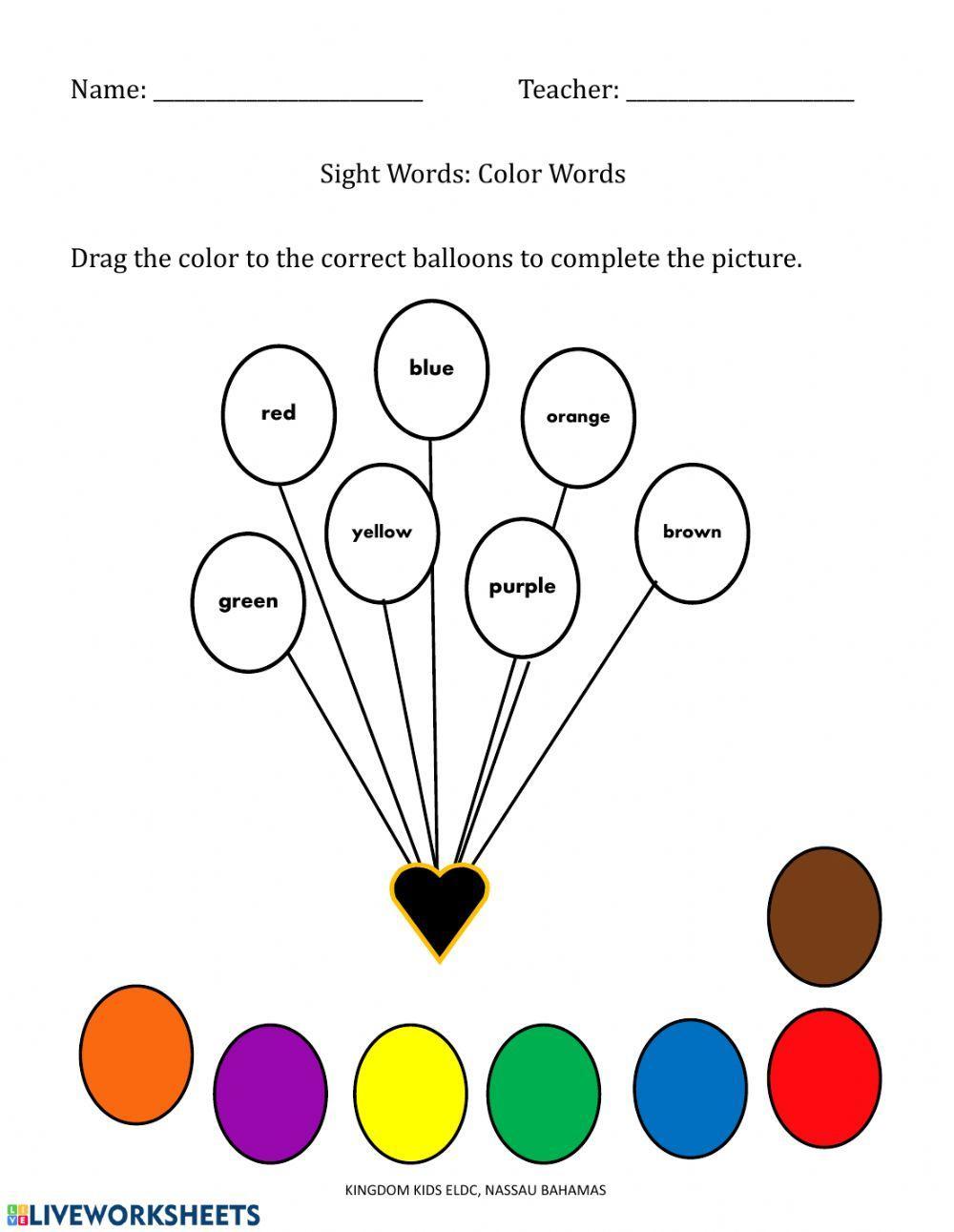 Color Sight Words