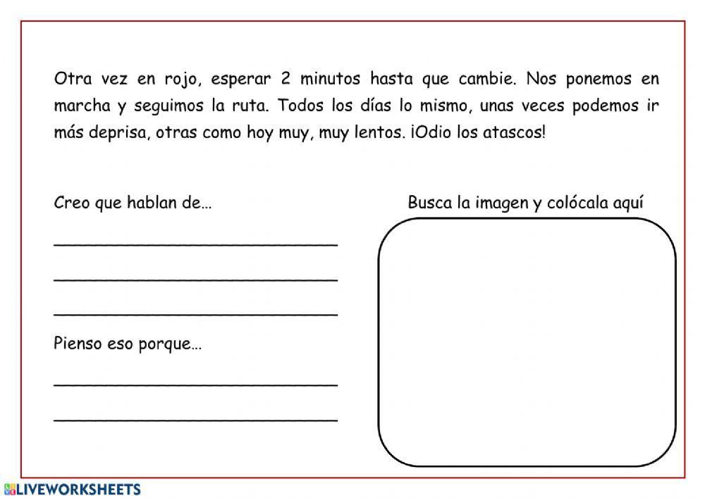 Contesta las preguntas y dibuja