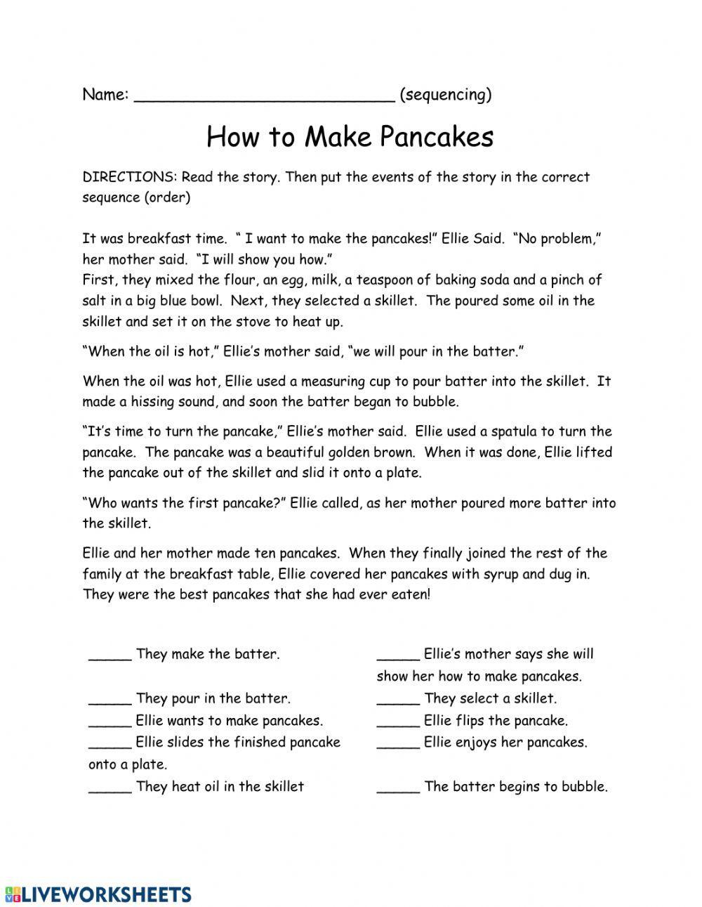 Sequence - How to Make Pancakes