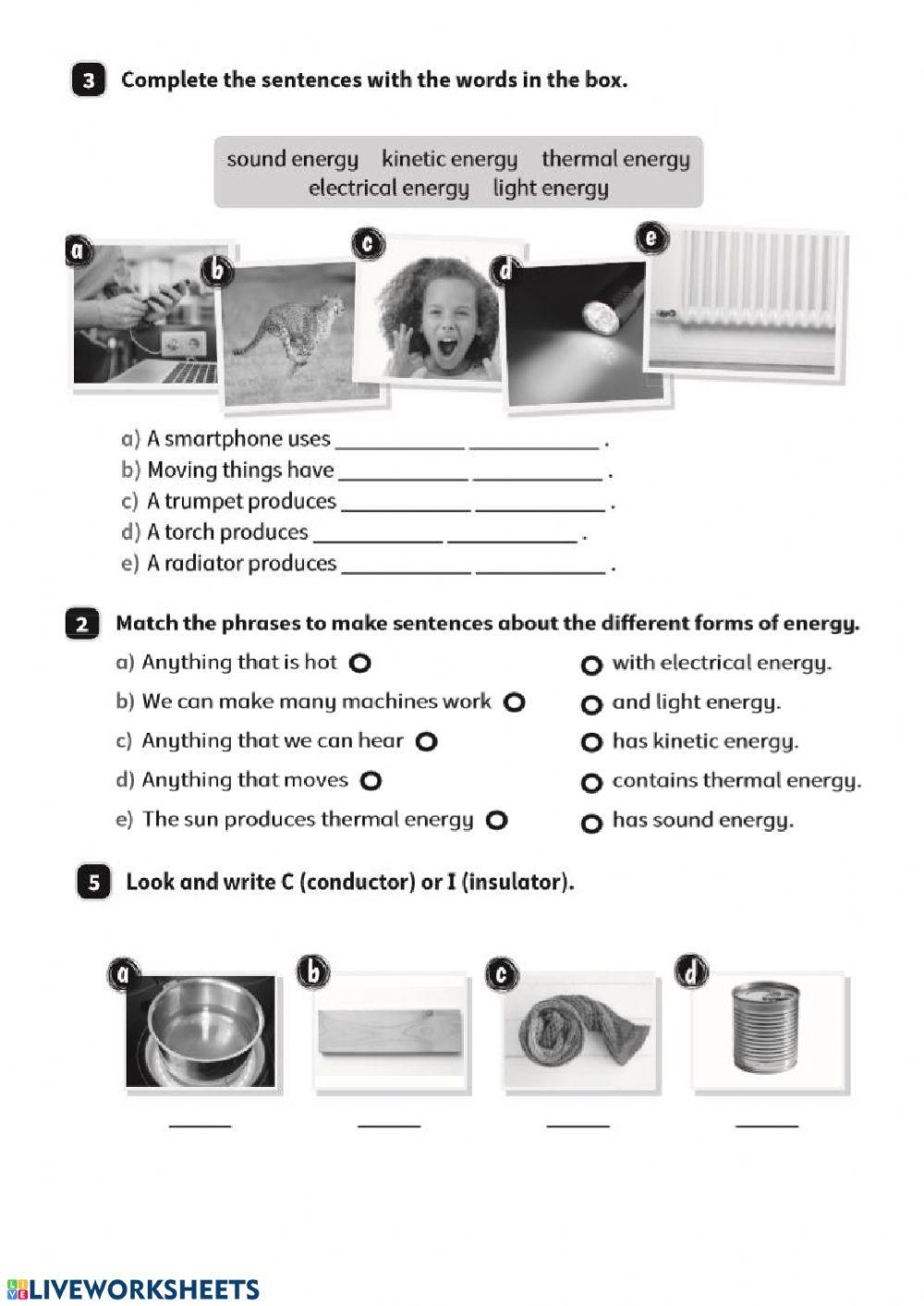 Unit 5. Matter and energy.