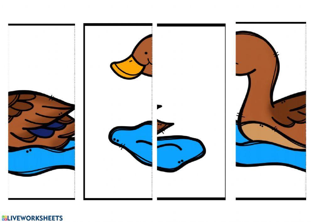 Puzzle animales granja