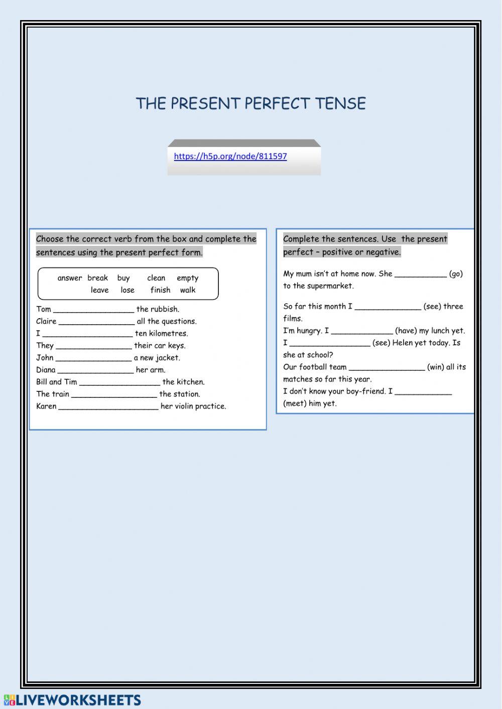 Uses of present perfect