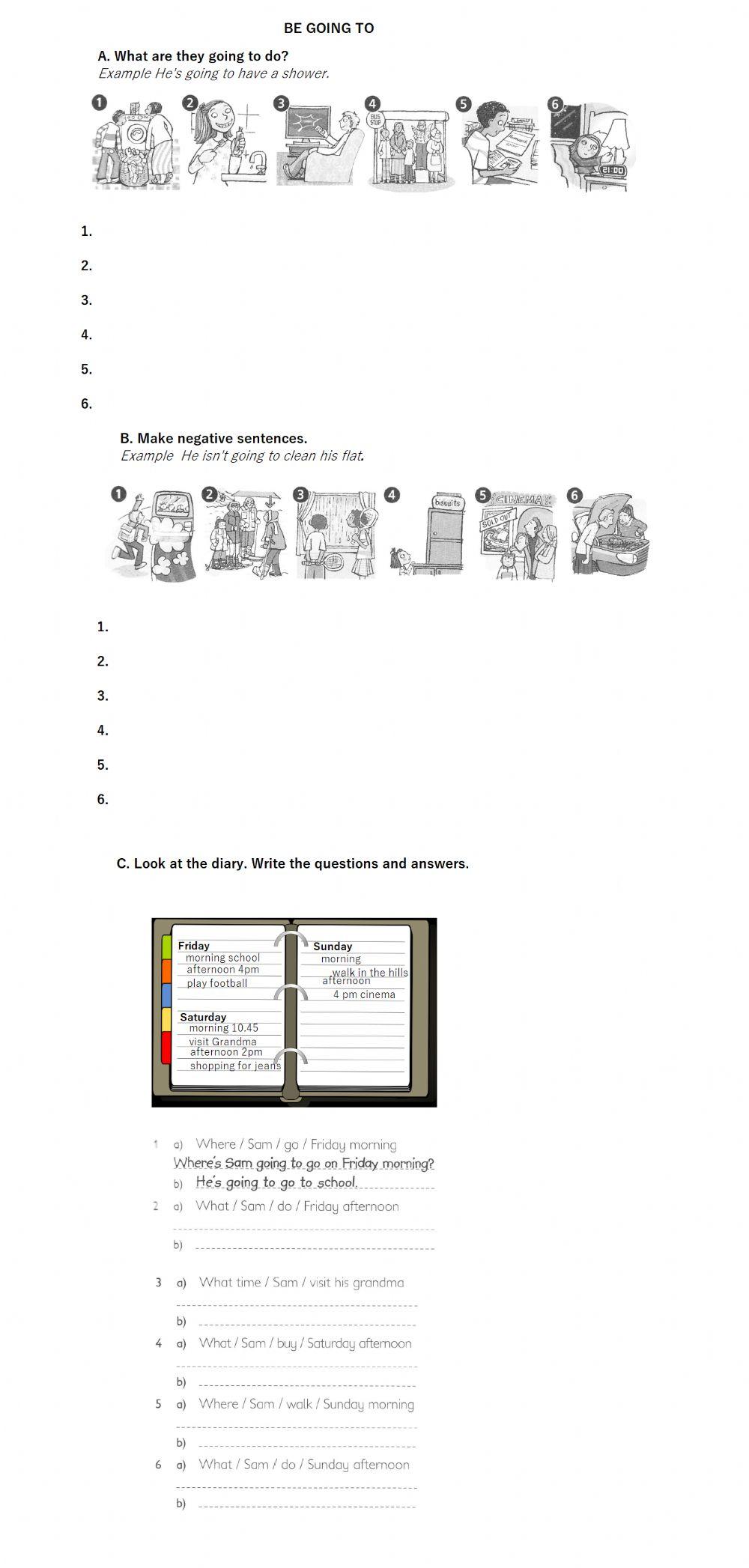 Be going to | Nikauchi | Live Worksheets