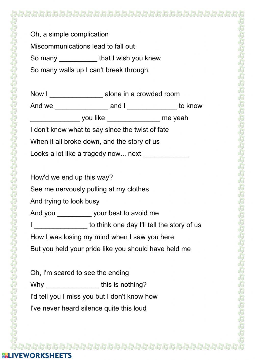 Taylor Swift - The Story Of Us