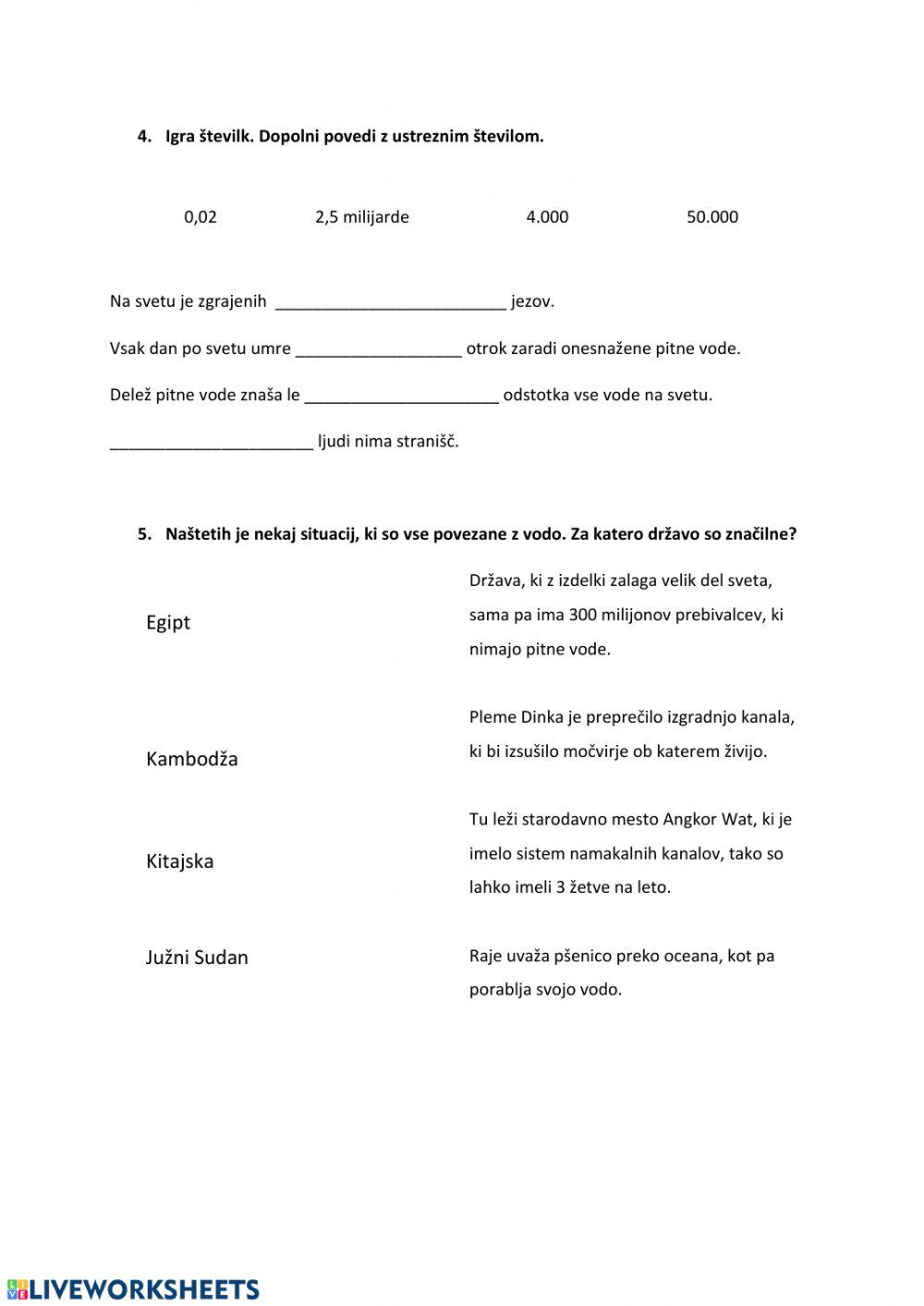 Žejni svet- dokumentarna oddaja