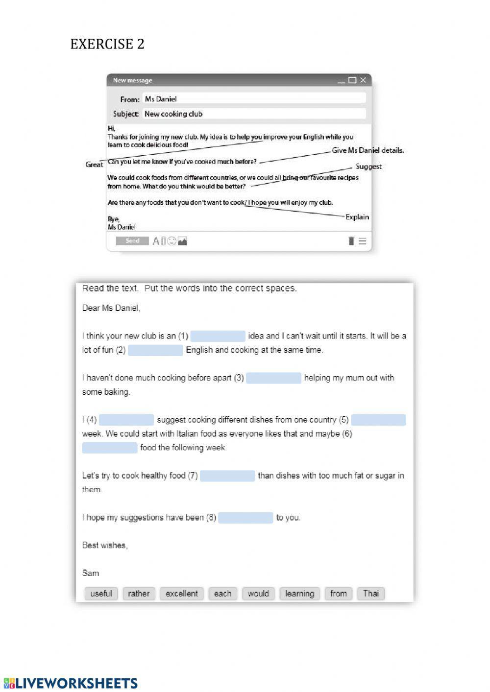 Writing part 1-  Pet exam