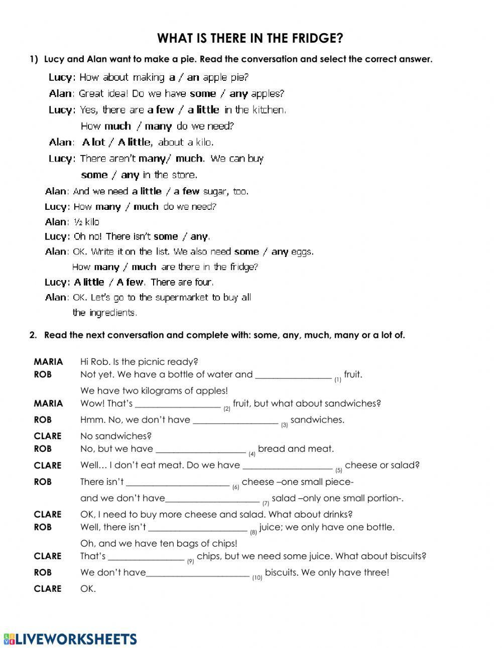 What is there in the fridge?