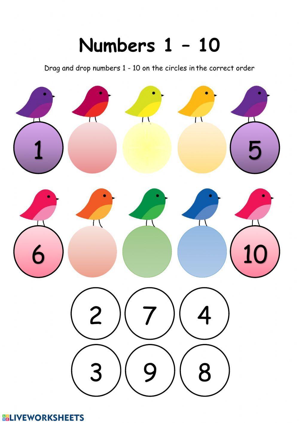 Arranging numbers 1-10