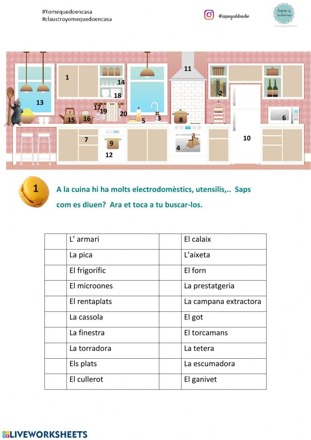 Vocabulari: la cuina