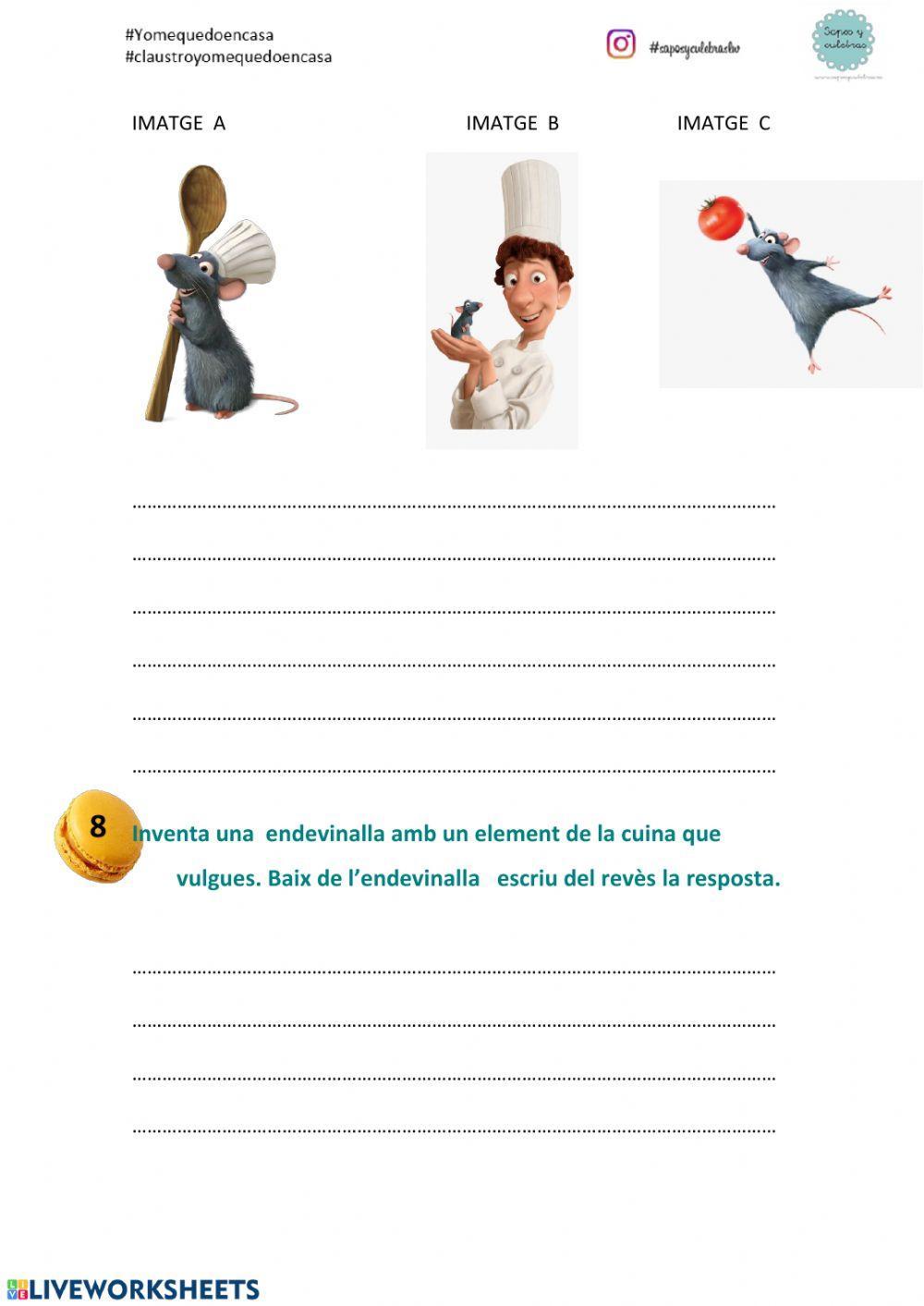 Vocabulari: la cuina