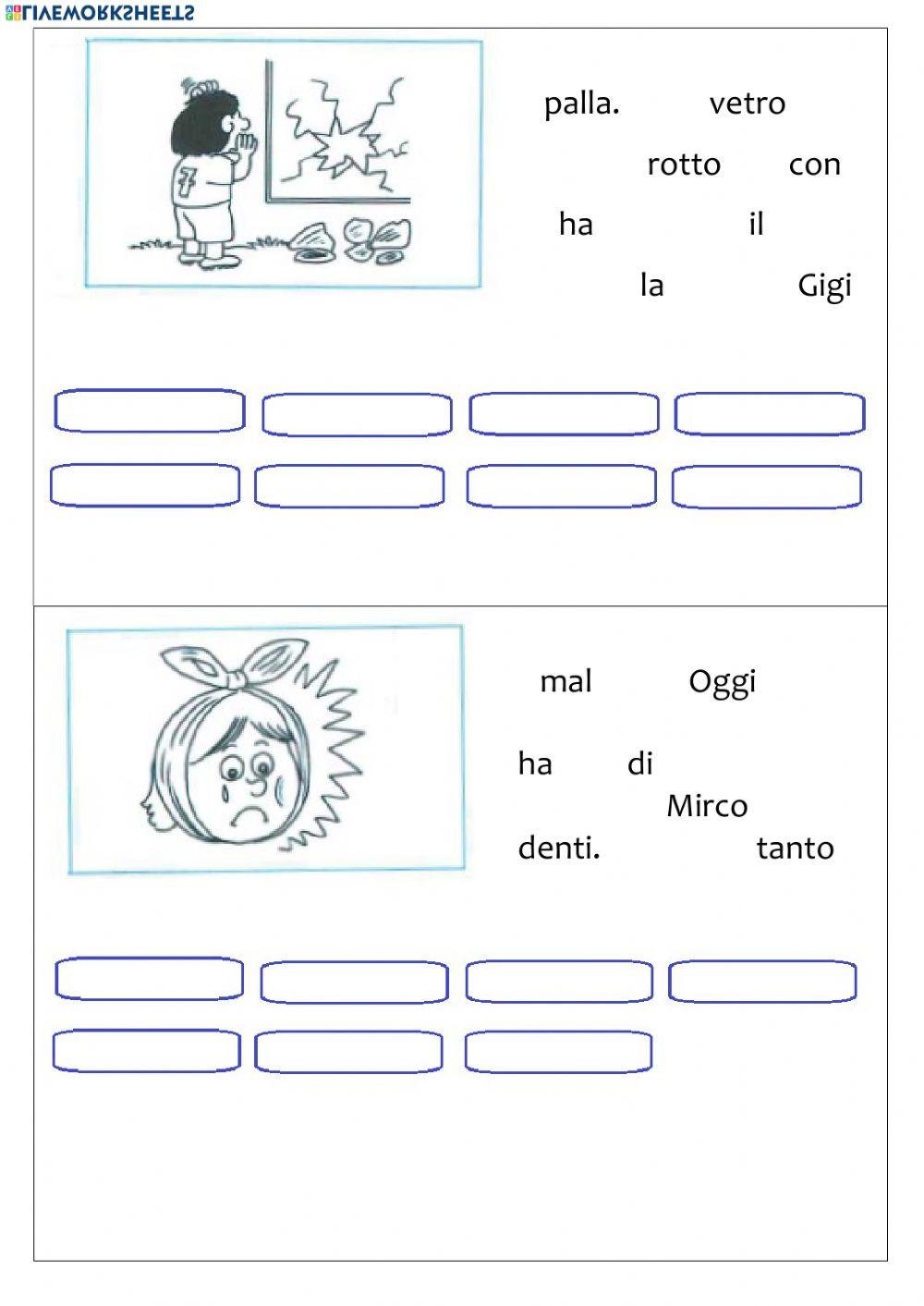 Metti in ordine le ffrasi