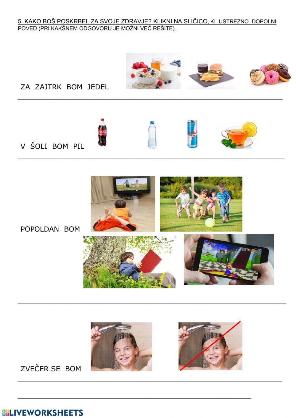 Preverjanje znanja - spoznavanje okolja 1