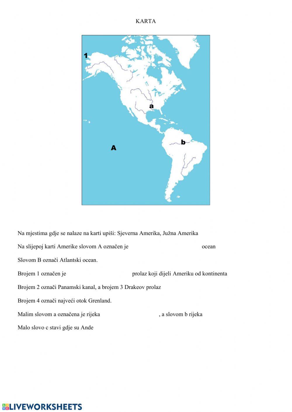 Amerika,ponavljanje za prilagođeni program