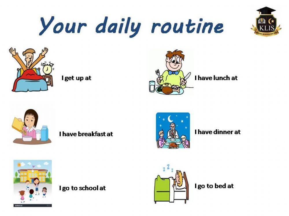 Daily Routines times