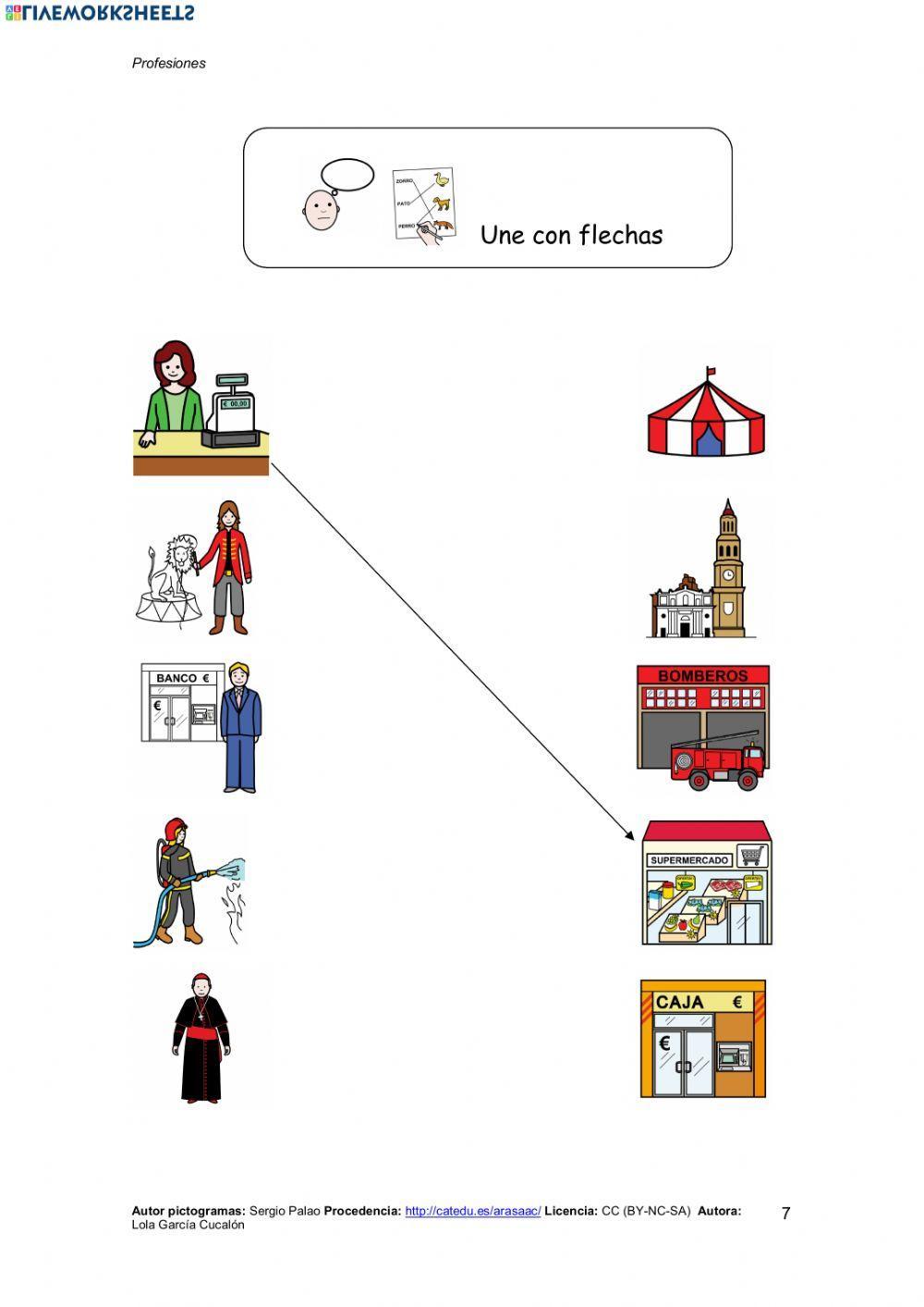Unir oficios pictogramas