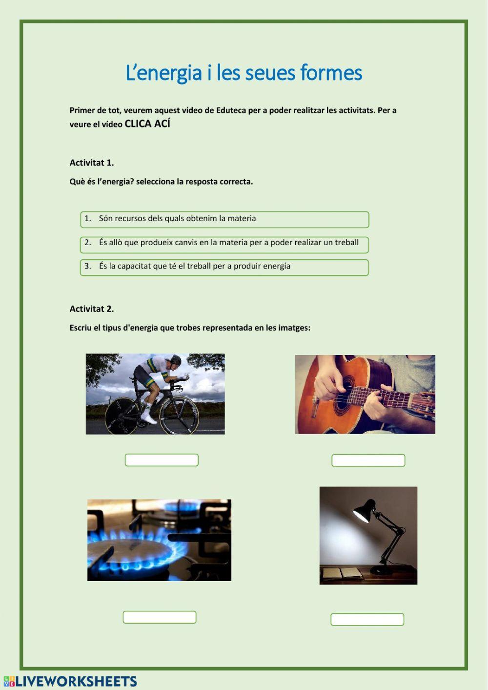 L'energia i les seues formes