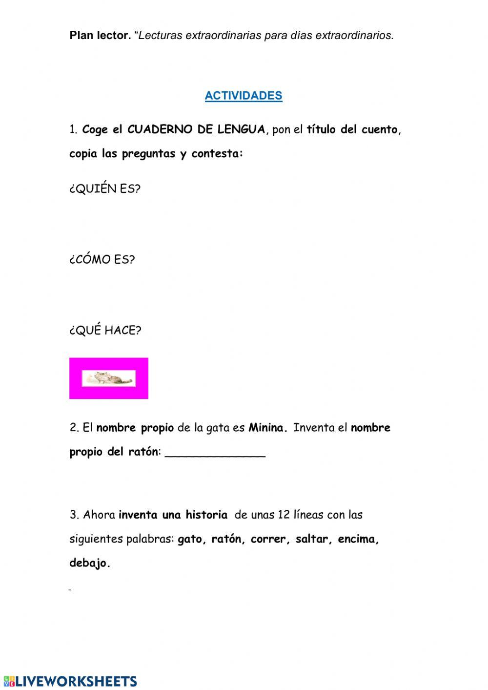 La historia de la señorita Minina.