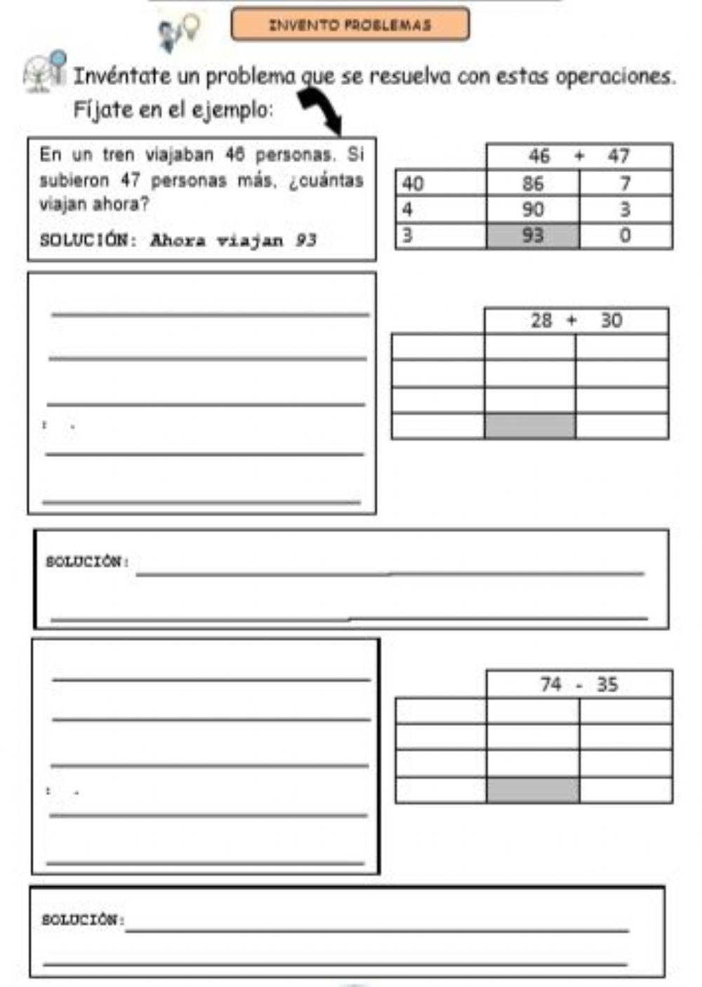 Inventamos problemas