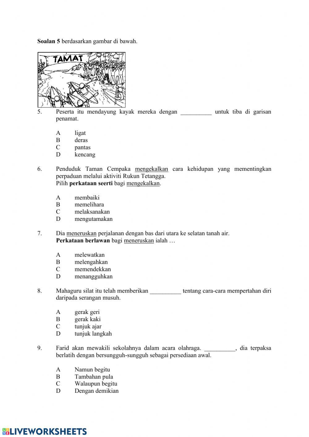 Set Soalan Bahagian A