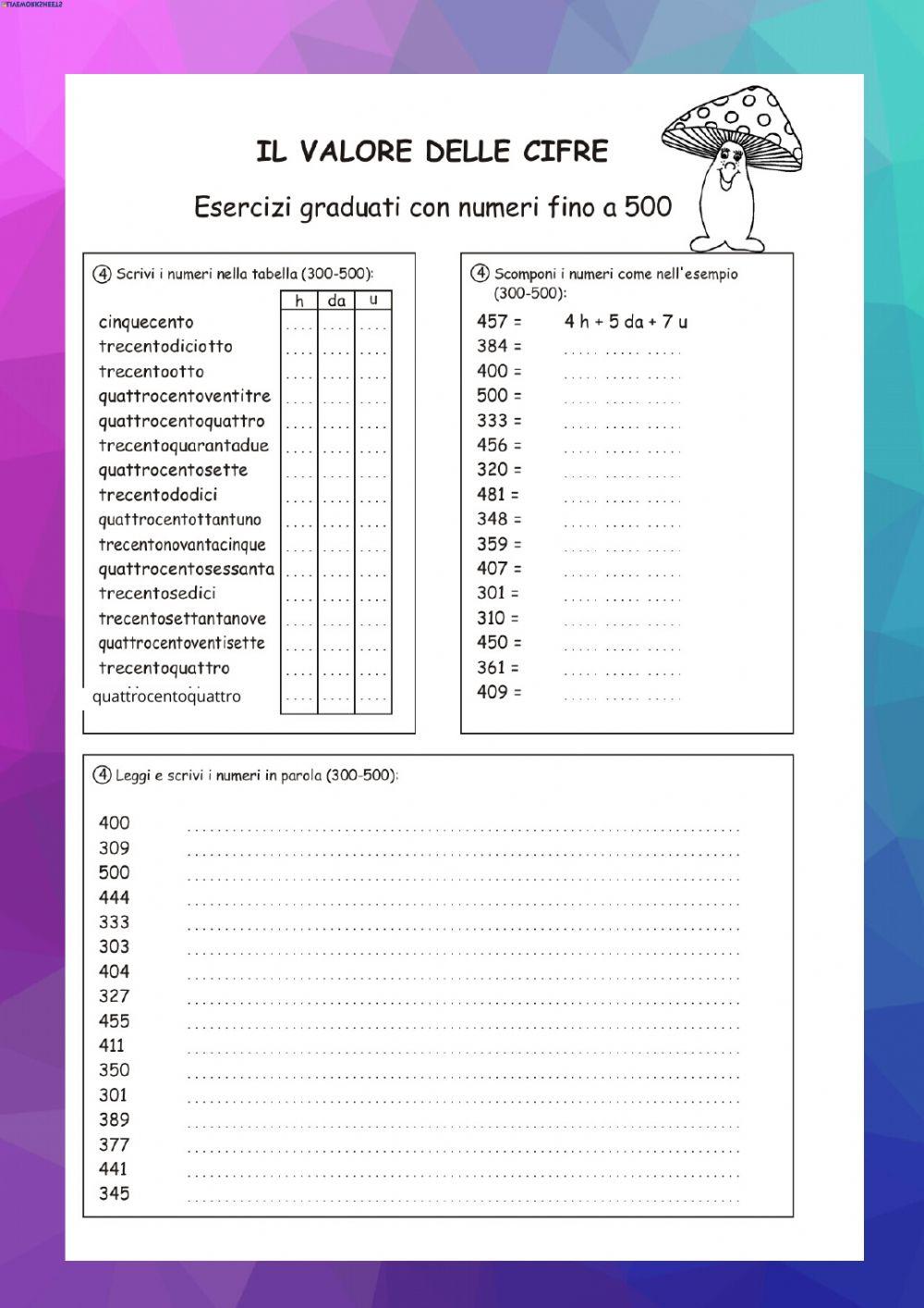 Scomposizione dei numeri