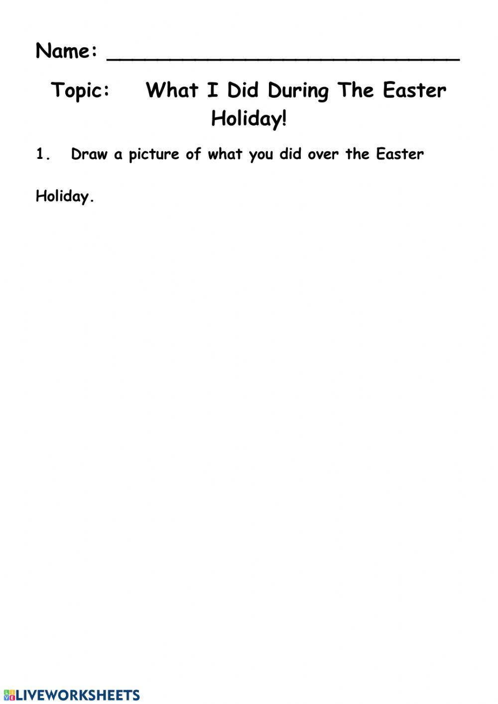 News - What I Did Over the Easter Holiday!