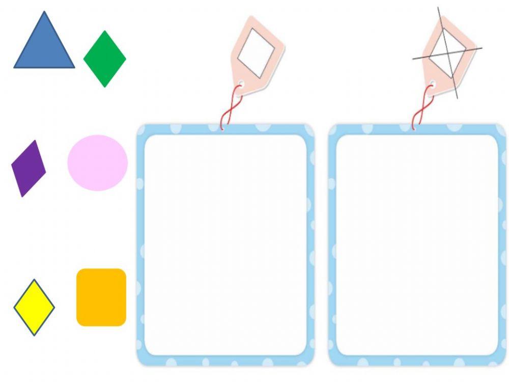 Coloco los rombos en su sitio