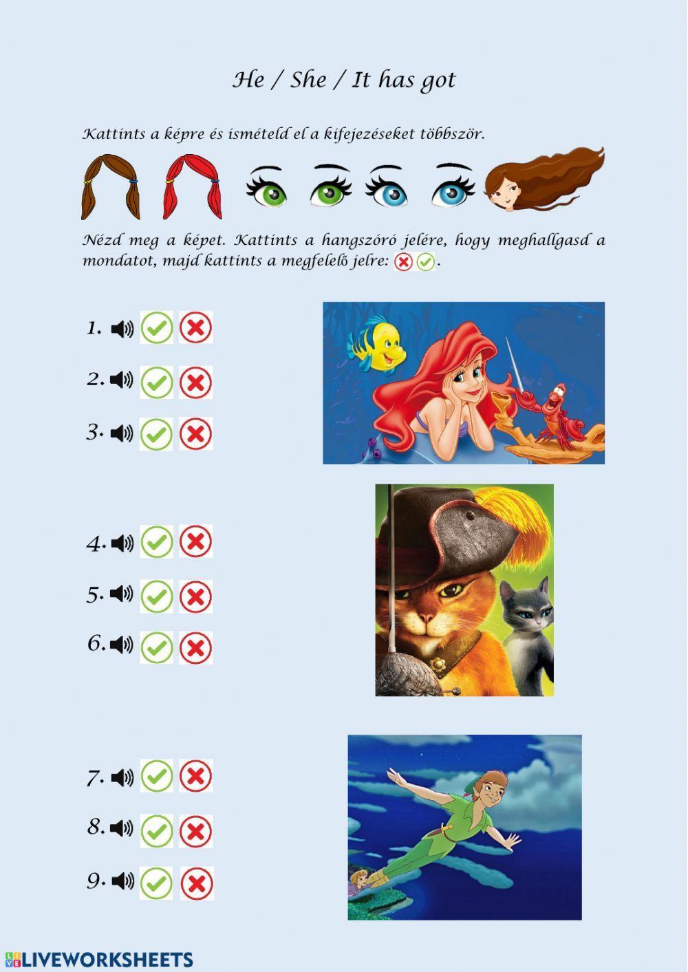 He - She - It h… | Free Interactive Worksheets | 116322