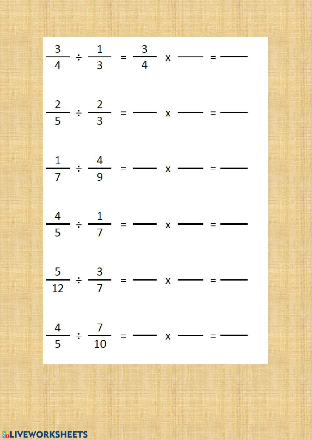 Tört osztása törttel