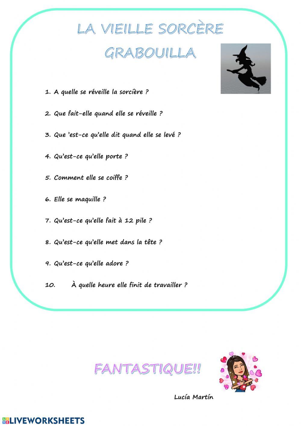 La vieille sorcière grabouilla