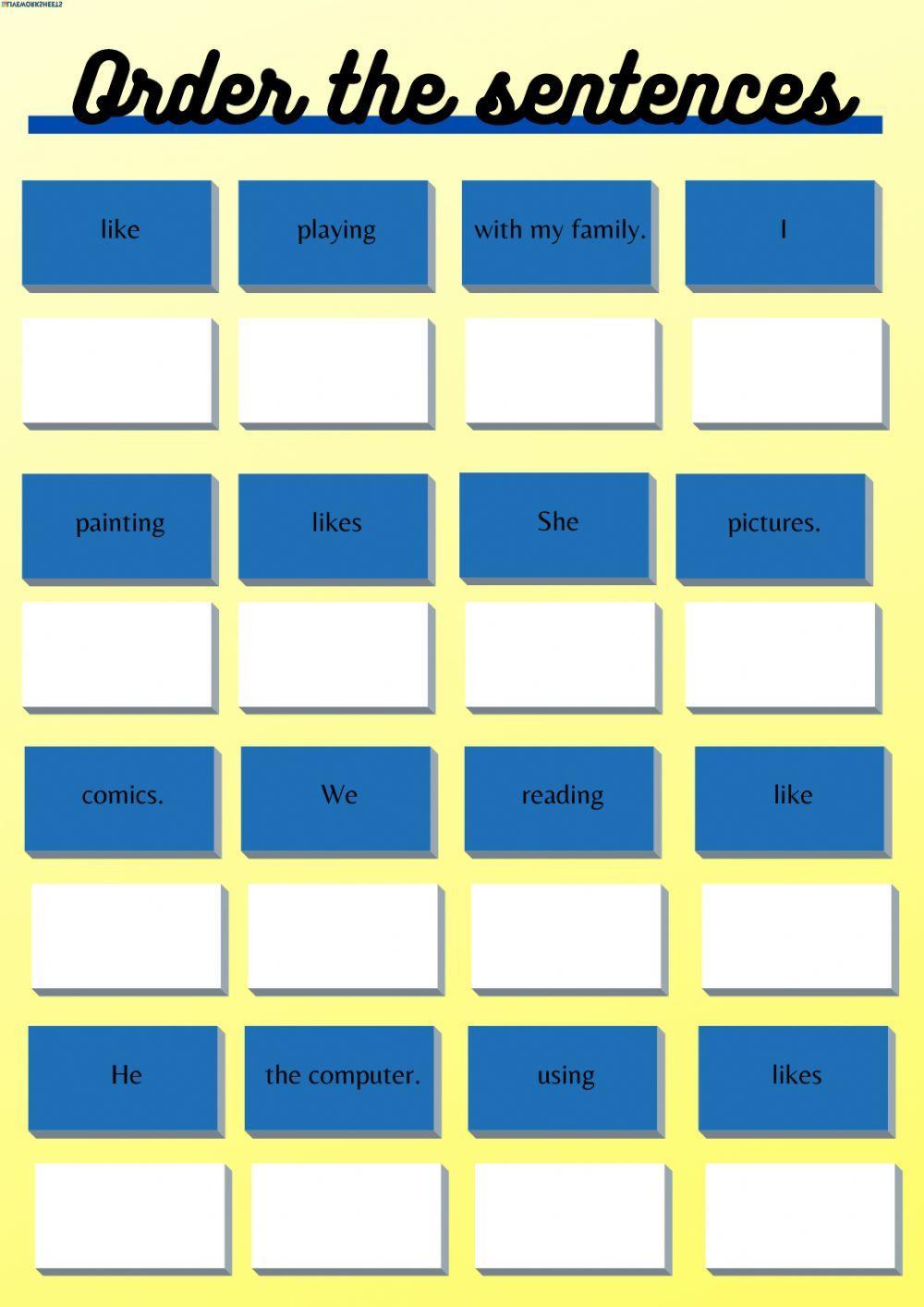 What do you like? Order