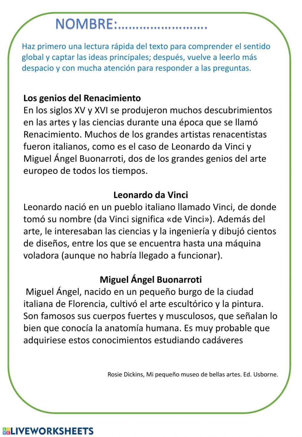 COMPRENSIÓN LECTORA TEMA 9