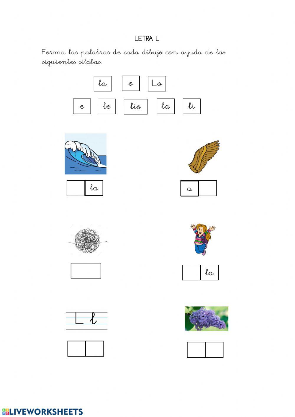 Silabas L