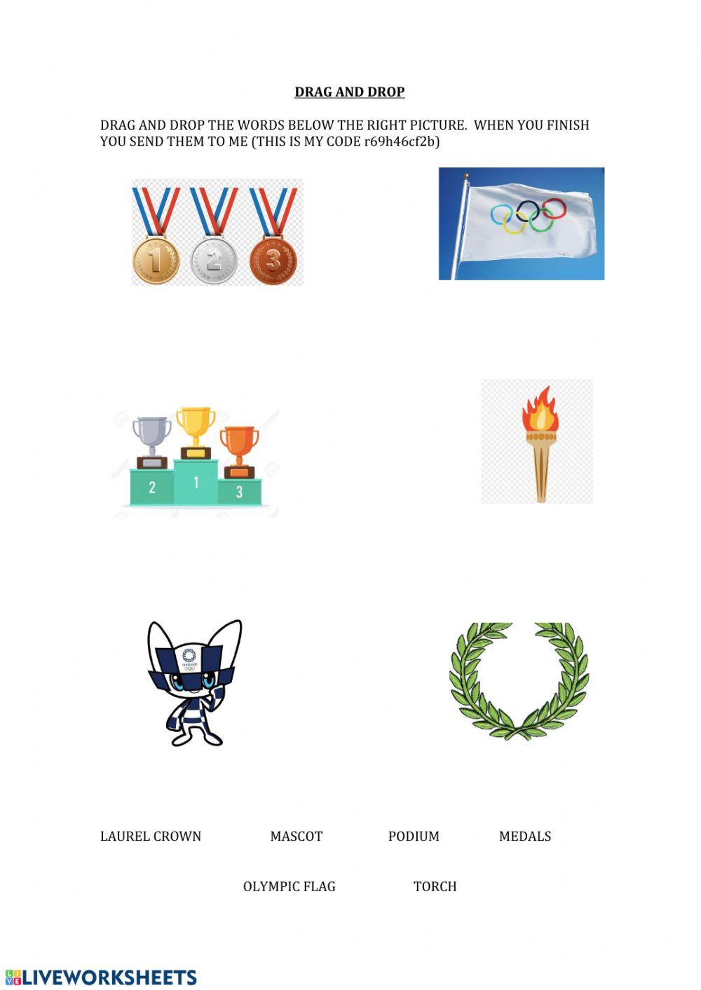 Olympic games drag and drop