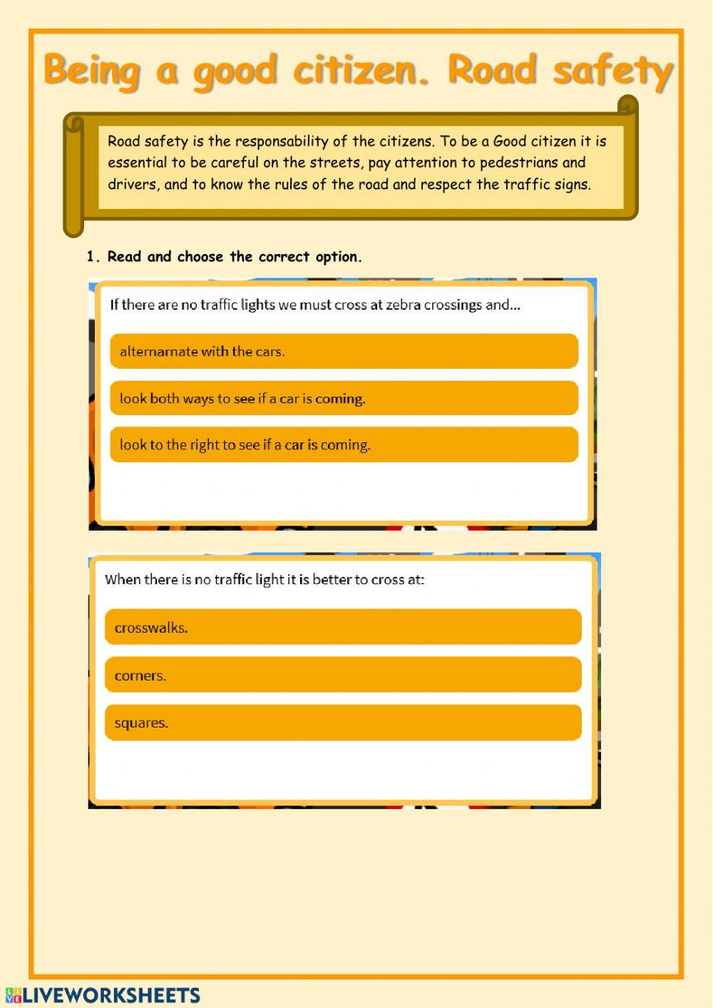 Being a good citizen worksheet Live Worksheets