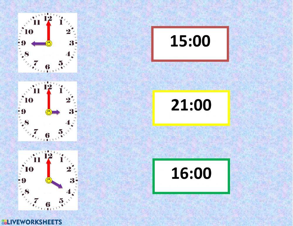 Часовник 1 клас