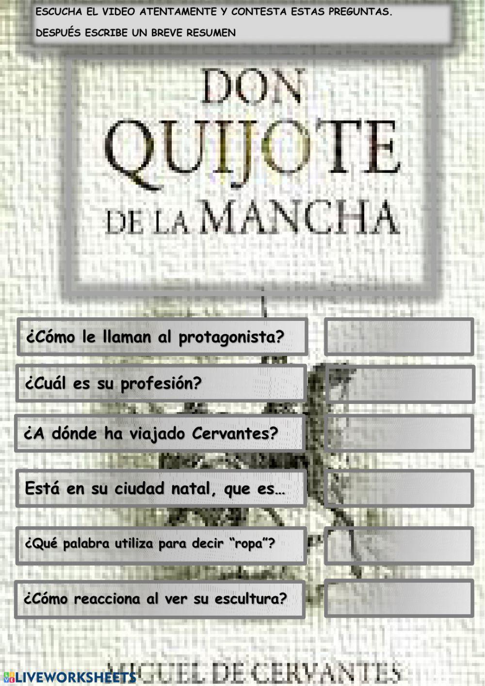 Cervantes en el futuro Cervantes en el futuro